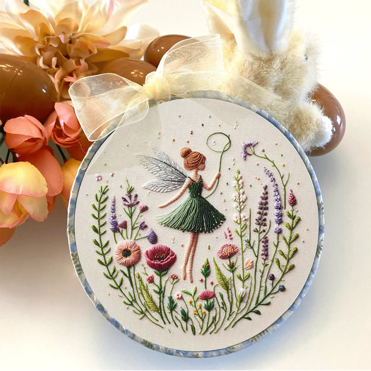 Rubbyoo Embroidery Kit - Dancing Flower Fairy |  Ideal Artwork For Friends - image 6