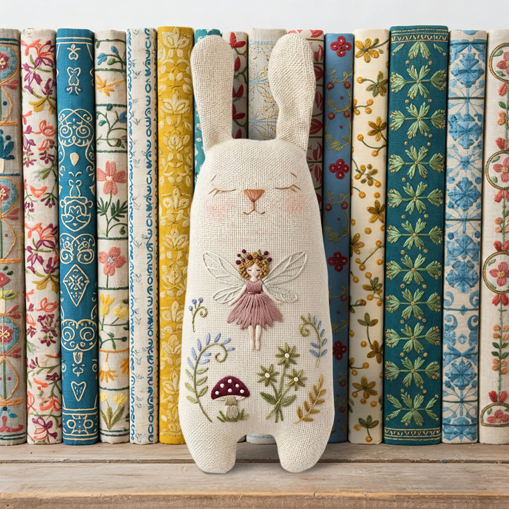 Rubbyoo Bunny Toy Embroidery Kit - Beautiful Angle | Sewing Bunny Craft |  Easter Home Decor - image 3