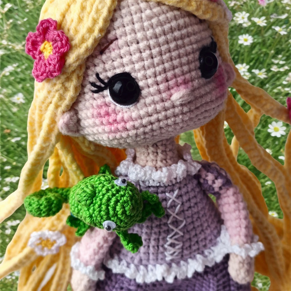 Diy Handmade Beautiful Princess Crochet Kit - Handmade Crocheted Doll | Unique Fashion Pendants - image 4
