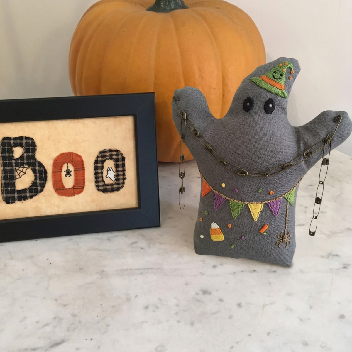 Rubbyoo Ghost Embroidery Kit - Colorful Ribbon | Simple Holiday Sewing Craft | Suitable For Halloween Party  - image 5