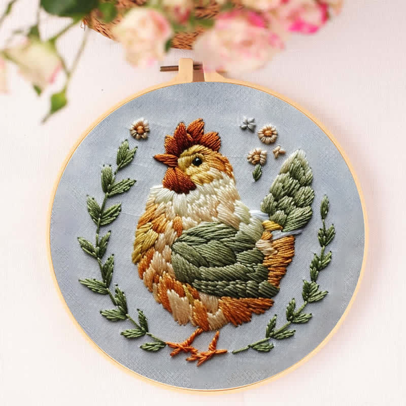 Rubbyoo Embroidery Kit - Floral Chicken - image 5
