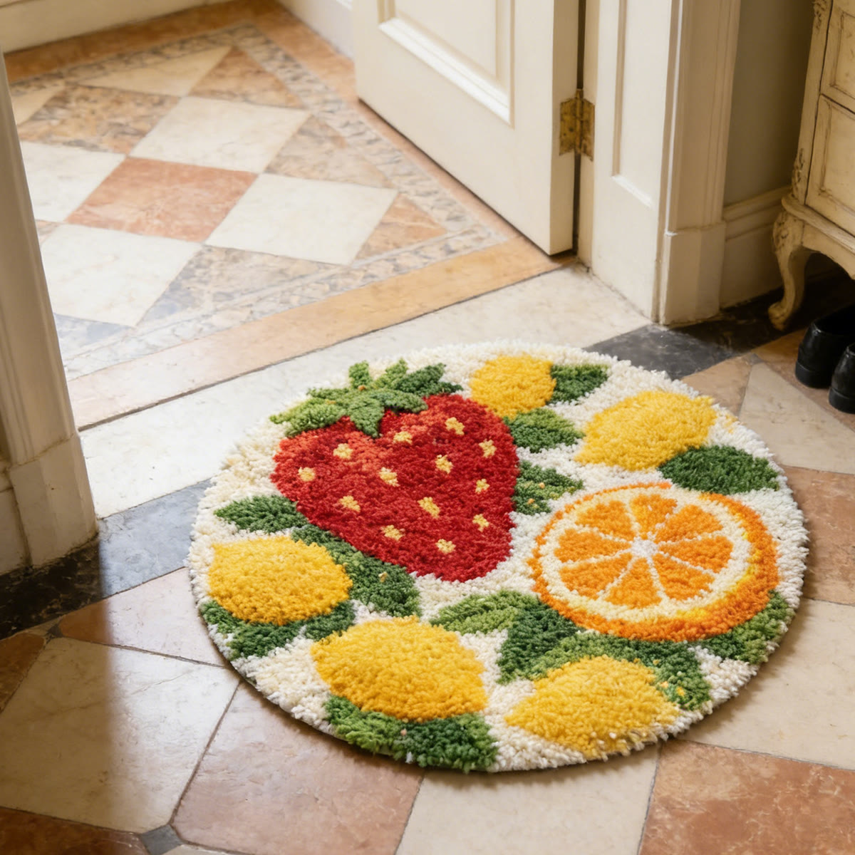 Rubbyoo Latch Hook Rug Kit - Fruit | Beginner Handmade Craft | Unique Home Decor - image 8