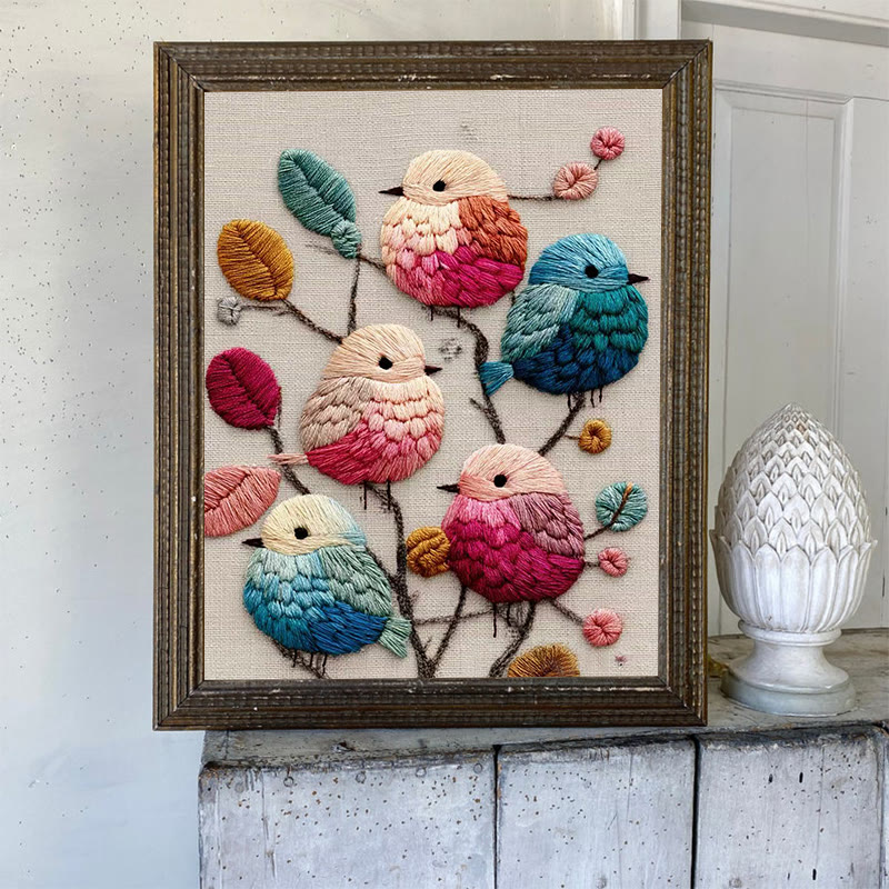 Rubbyoo Embroidery Kit - Lovely Birds | Diy Handmade Stitchwork | Perfect For Wall Hanging - image 10