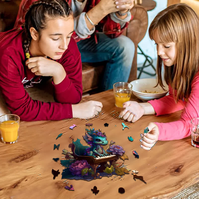 Rubbyoo Elegant Baby Dragon - Wooden Jigsaw Puzzle