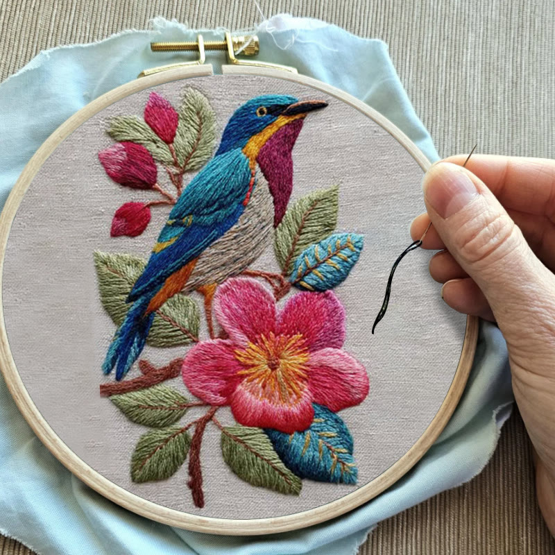 Rubbyoo Embroidery Kit - Stunning Bird | Handmade Needle Craft | Gift For Bird Lovers  - image 9