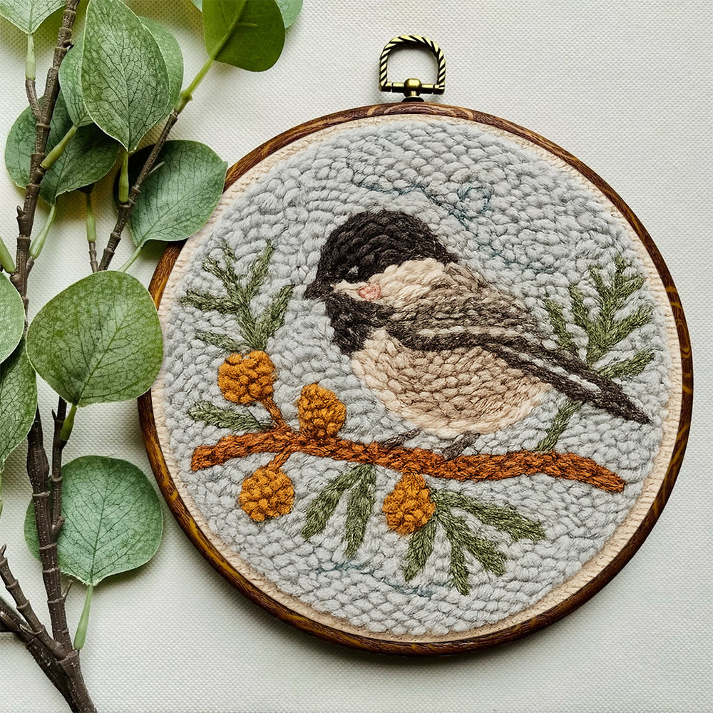 Birds On The Branch Punch Needle Kit - Cute Bird Artwork | Perfect Desk Decoration  - image 4