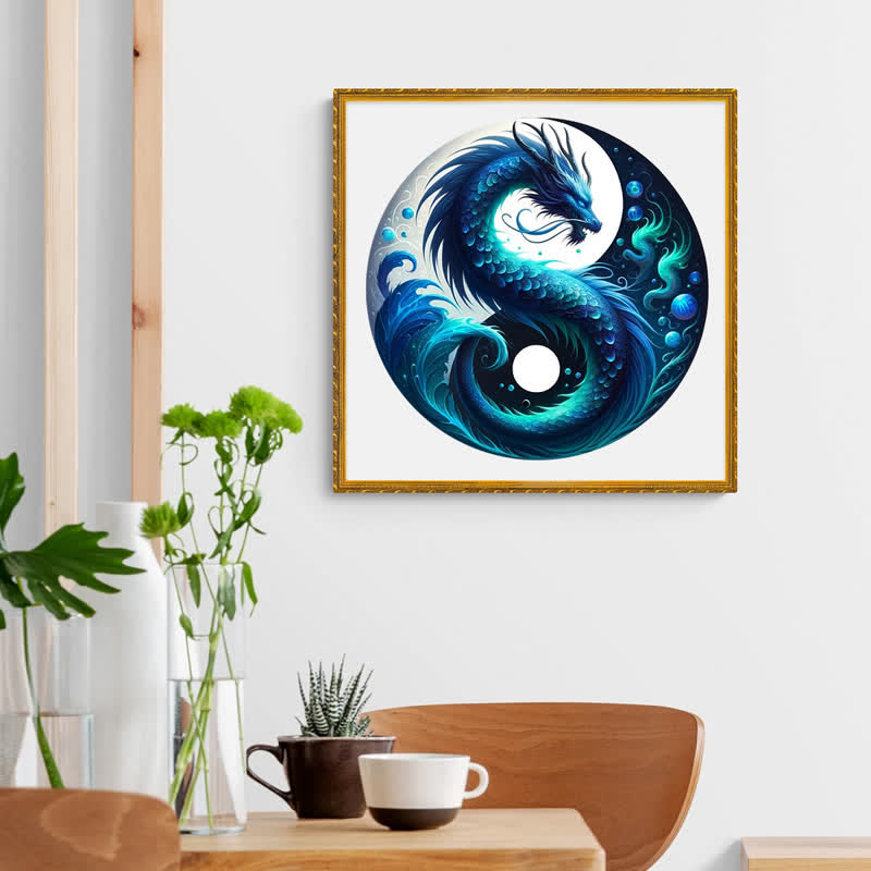 Rubbyoo Ocean Serpent Yin and Yang - Wooden Jigsaw Puzzle