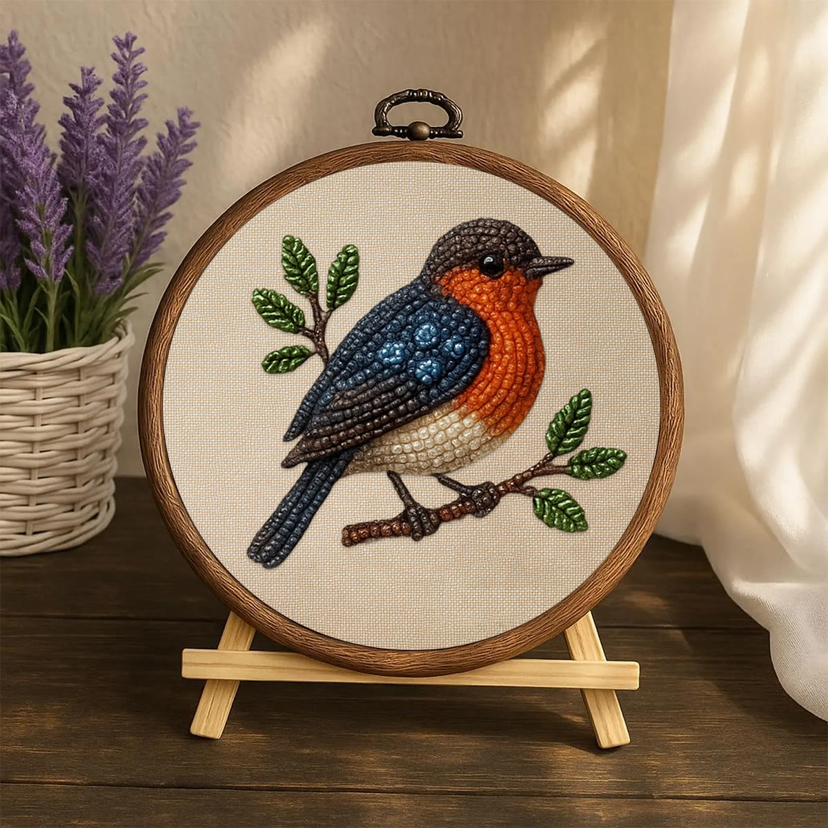 Rubbyoo Bead Embroidery Kit - Lovely Birds | Nice Animal Handicraft | Perfect Gift  - image 5