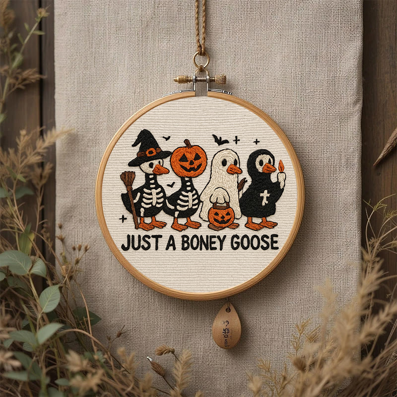 Rubbyoo Embroidery Kit - Boney Goose | Spooky Halloween Animal | Handmade Gift Idea - image 6