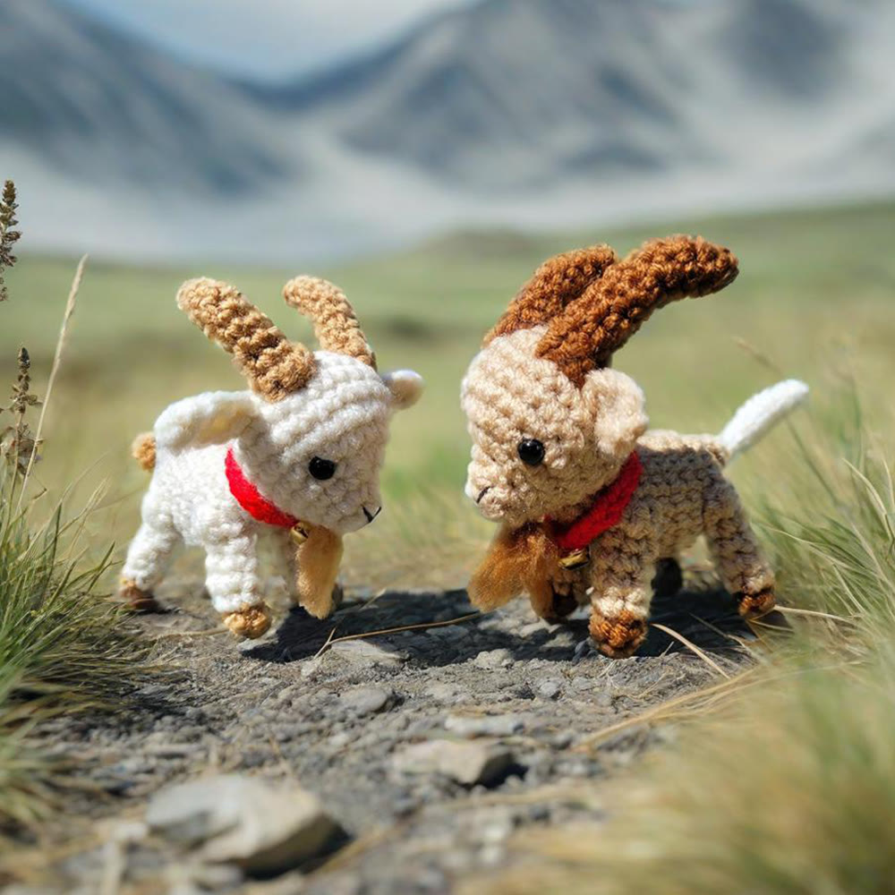 Diy Handmade Farm Goat Crochet Kit - Sewing Animal Toy  |  Gift For Craft Lovers - image 6