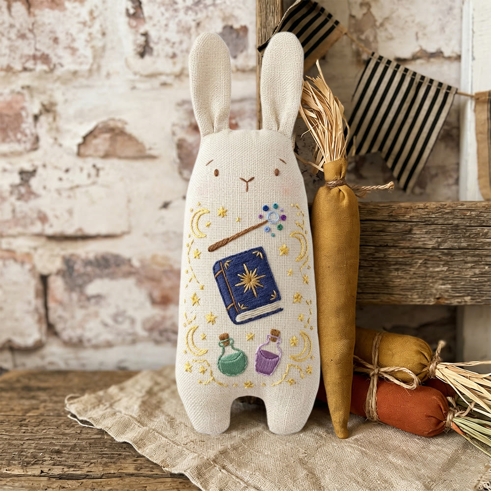 Rubbyoo Bunny Toy Embroidery Kit - Magic Potion | Creative Handmade Art | Sewing Gift For Easter - image 2