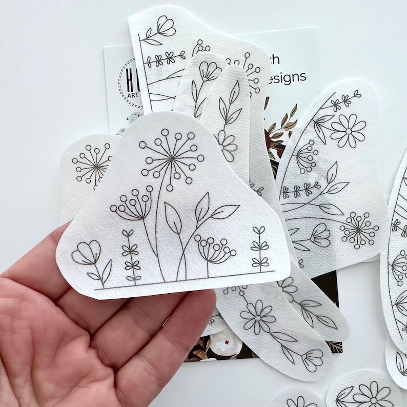  Floral Stick And Stitch Patterns | Perfect For Decorating Cloths | Beginner Embroidery Stitch - image 5