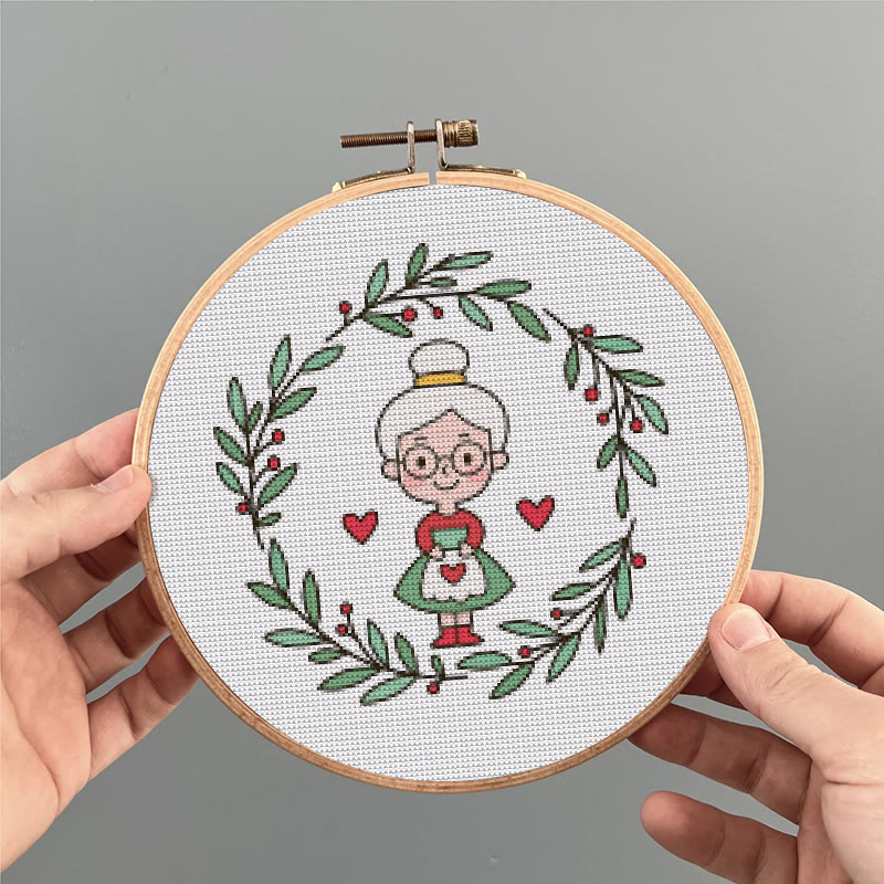  Cross Stitch Kit - Dear Grandma | Unique Handmade Craft | Perfect Birthday Gifts For Her - image 3