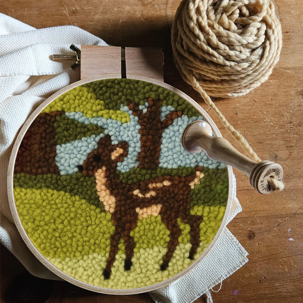 Forest Fawn Punch Needle Kit - Artisan-crafted Creation | Nature-inspired Lover's Pick - image 8