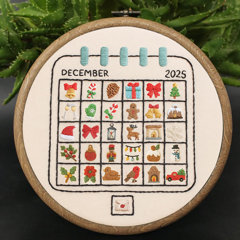 Rubbyoo Embroidery Kit - December Calendar | Christmas Home Decoration | Perfect Gifts For Crafters - image 6