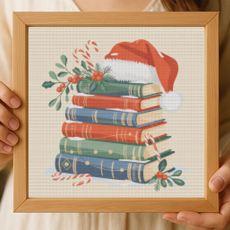 Cross Stitch Kit - Christmas Book | Christmas Home Decoration | Creative Needle Artwork - image 8