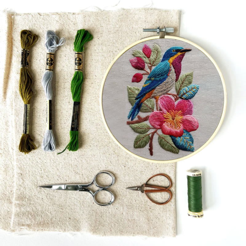 Rubbyoo Embroidery Kit - Stunning Bird | Handmade Needle Craft | Gift For Bird Lovers  - image 5