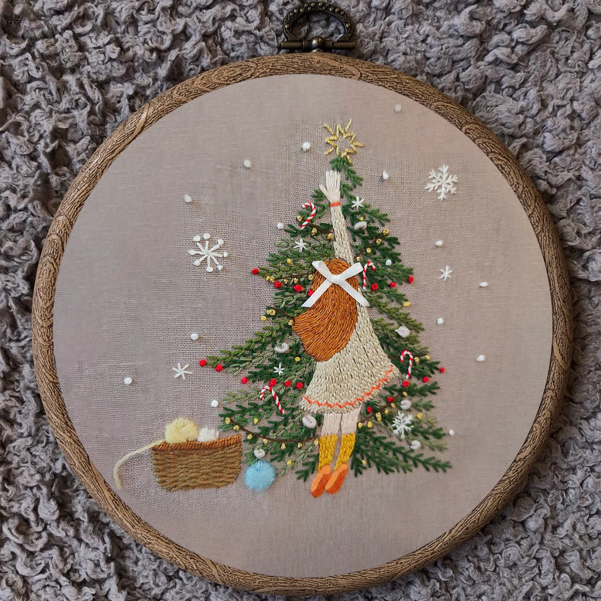 Rubbyoo Embroidery Kit-   Christmas Girl - image 9