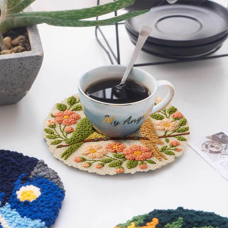 Pastel Love Birds Punch Needle Kit – Top Gifting Selection | Exquisite Handcraft Piece - image 5