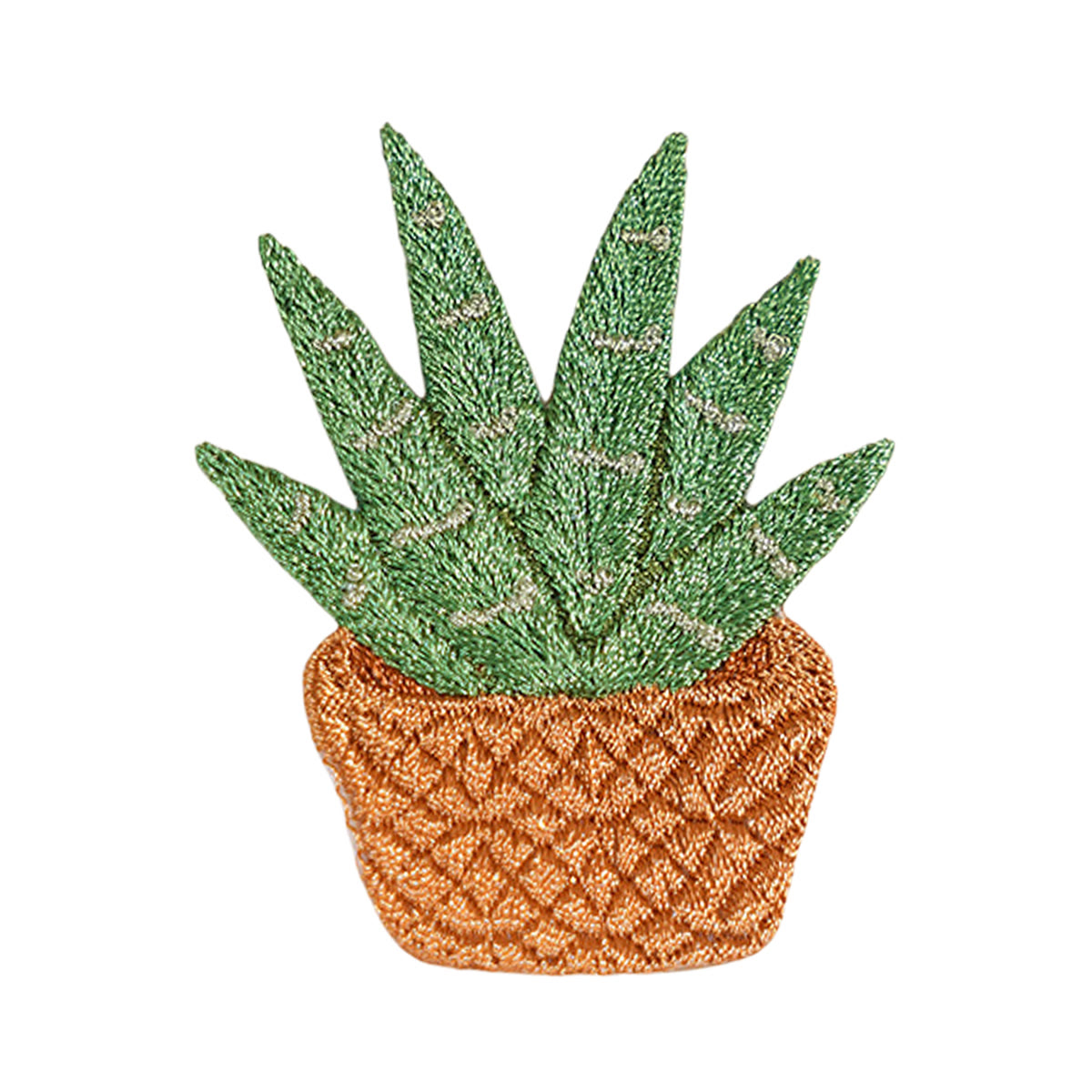 Rubbyoo Houseplant Embroidered Patch - Potted Plant Iron-on Applique | Nature Floral Clothing Patch - Potted Plant D - image 10