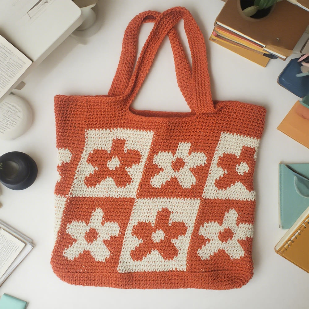 Diy Handmade Colourful Crochet Bag Kit - Floral Design Bag  | Nice Birthday Gifts For Mom - image 7