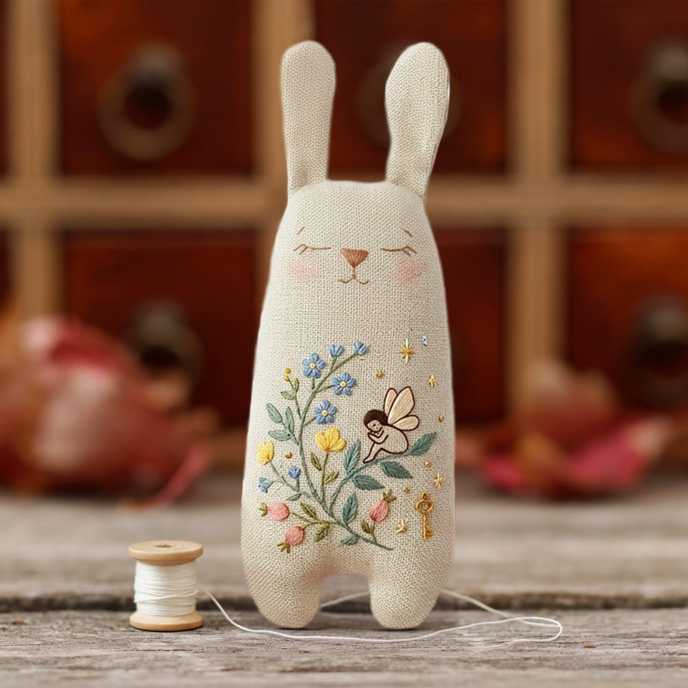 Rubbyoo Bunny Toy Embroidery Kit - The Flower Fairy | Diy Kit Kids | Diy Embroidery Kit - image 8