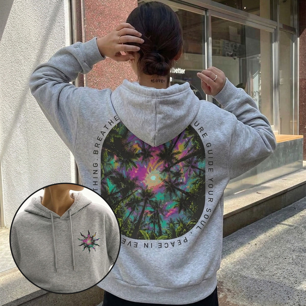 Rubbyoo Let Nature Guide Your Soul Unisex Hoodie  - image 2