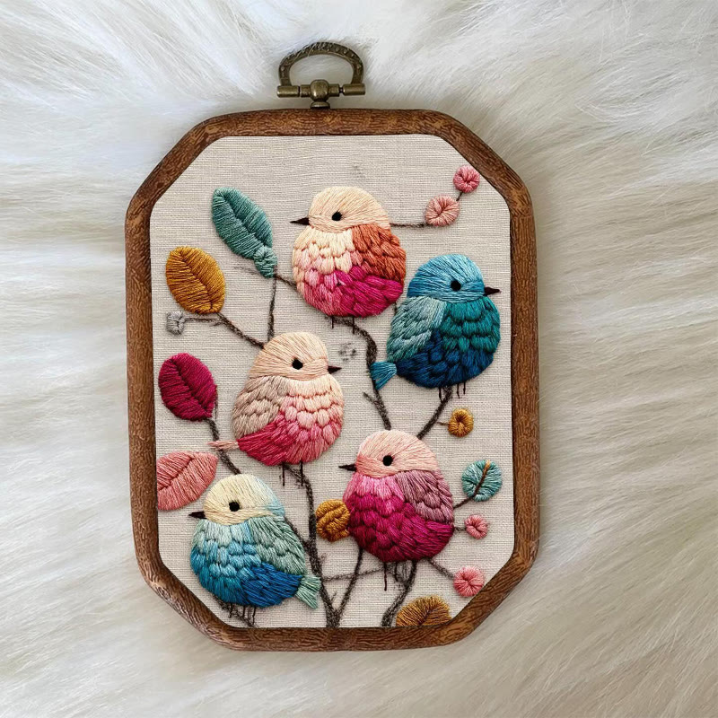 Rubbyoo Embroidery Kit - Lovely Birds | Diy Handmade Stitchwork | Perfect For Wall Hanging - image 9