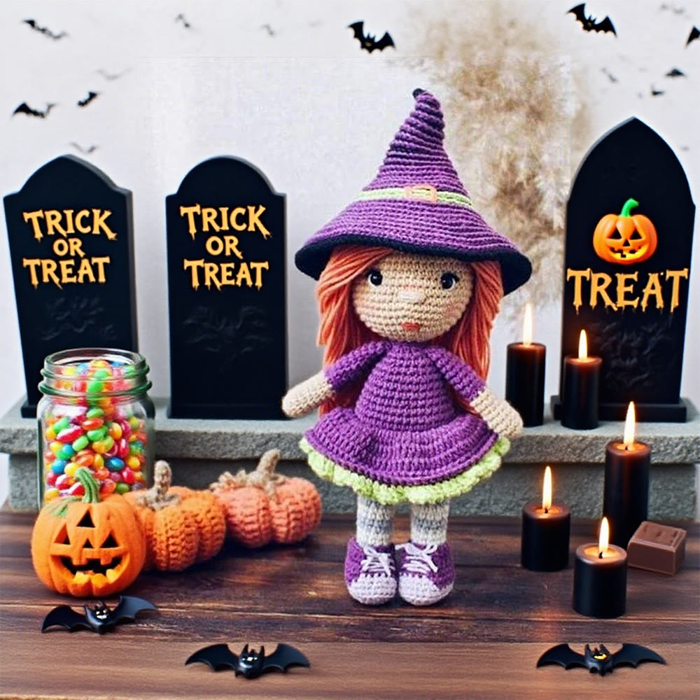 Diy Handmade Little Witch Kit - Halloween Handmade Doll | Perfect Decorative Toy - image 4