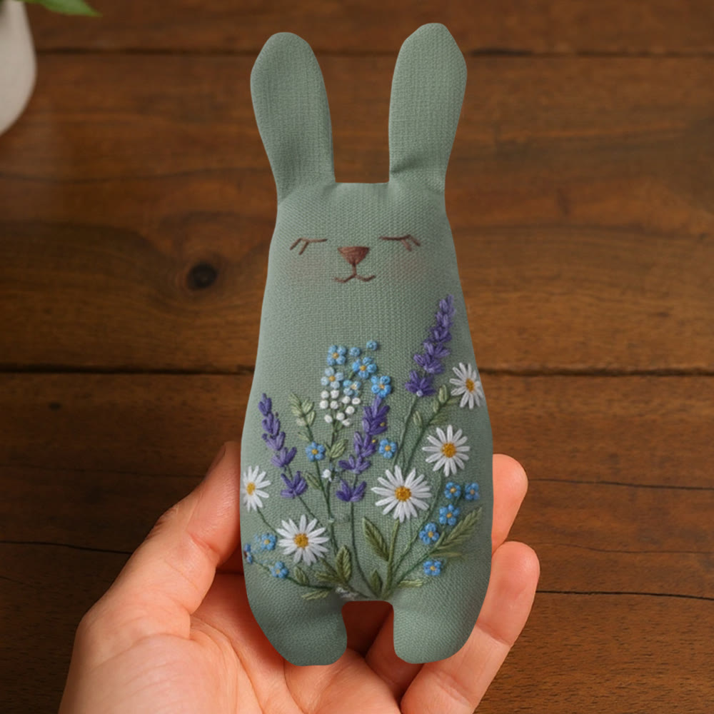 Rubbyoo Bunny Toy Embroidery Kit - Spring Charm | Handmade Bunny Craft  | Gift For Her  - image 6