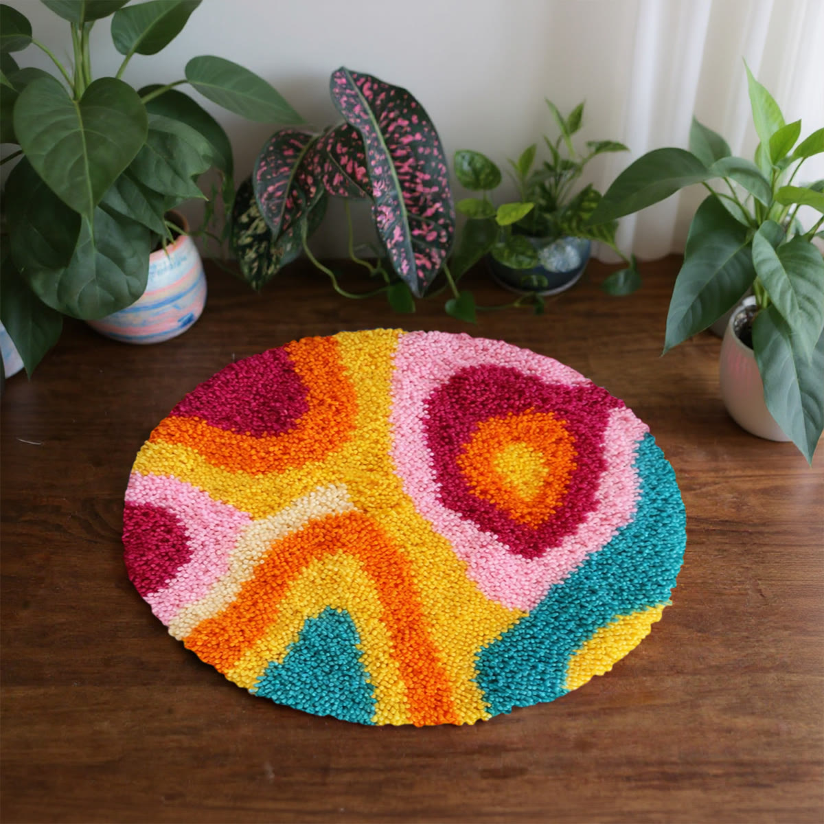 Rubbyoo Latch Hook Rug Kit - Colorful Wave | Handmade Rug Art | Unique Craft Kit For Beginner - image 6