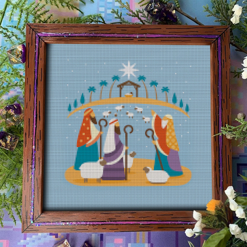 Cross Stitch Kit - Nativity Scenes | Merry Christmas Gift | Holy Needlepoint Ornament - image 4
