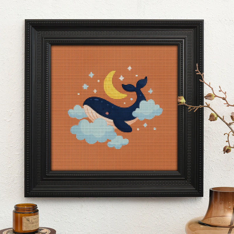  Cross Stitch Kit - Whale In The Cloud | Easy Needlework Craft | Perfect For Home Decor - image 10