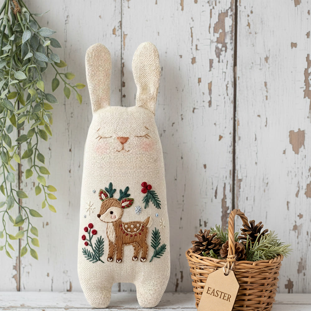 Rubbyoo Bunny Toy Embroidery Kit -  Little Elk | Beginner Embroidery |  Gifts For Children  - image 3