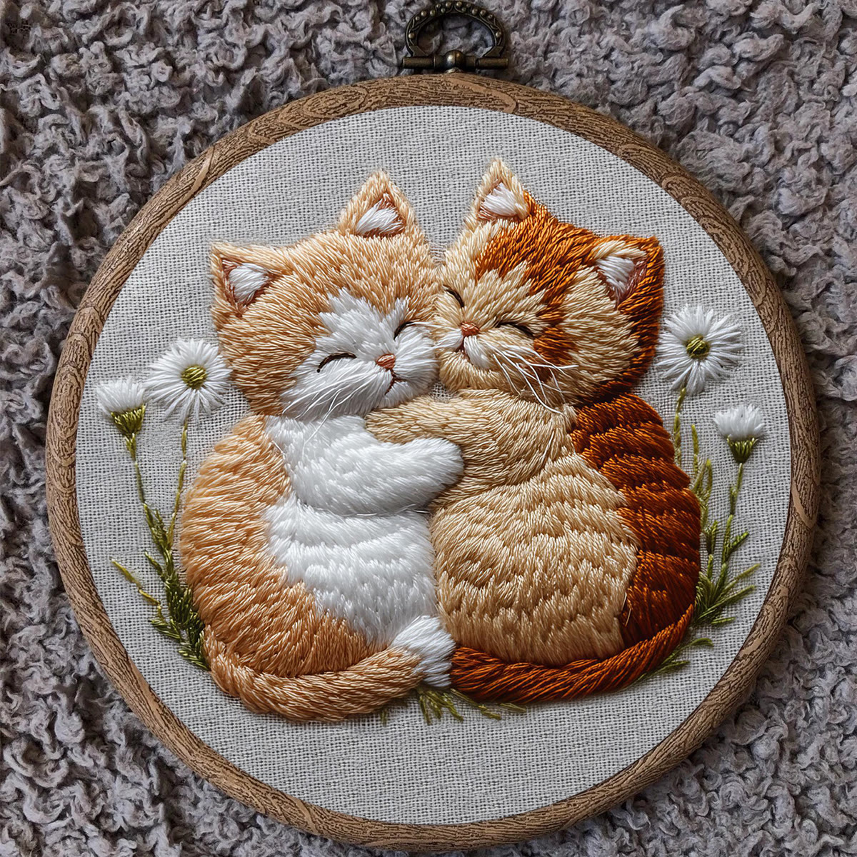 Rubbyoo Embroidery Kit - Snuggling Kittens | Joyful Handcraft | Cozy Gift Choice - image 11