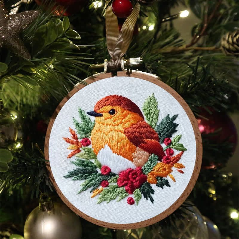Rubbyoo Embroidery Kit - Baby Robin Bird - image 4