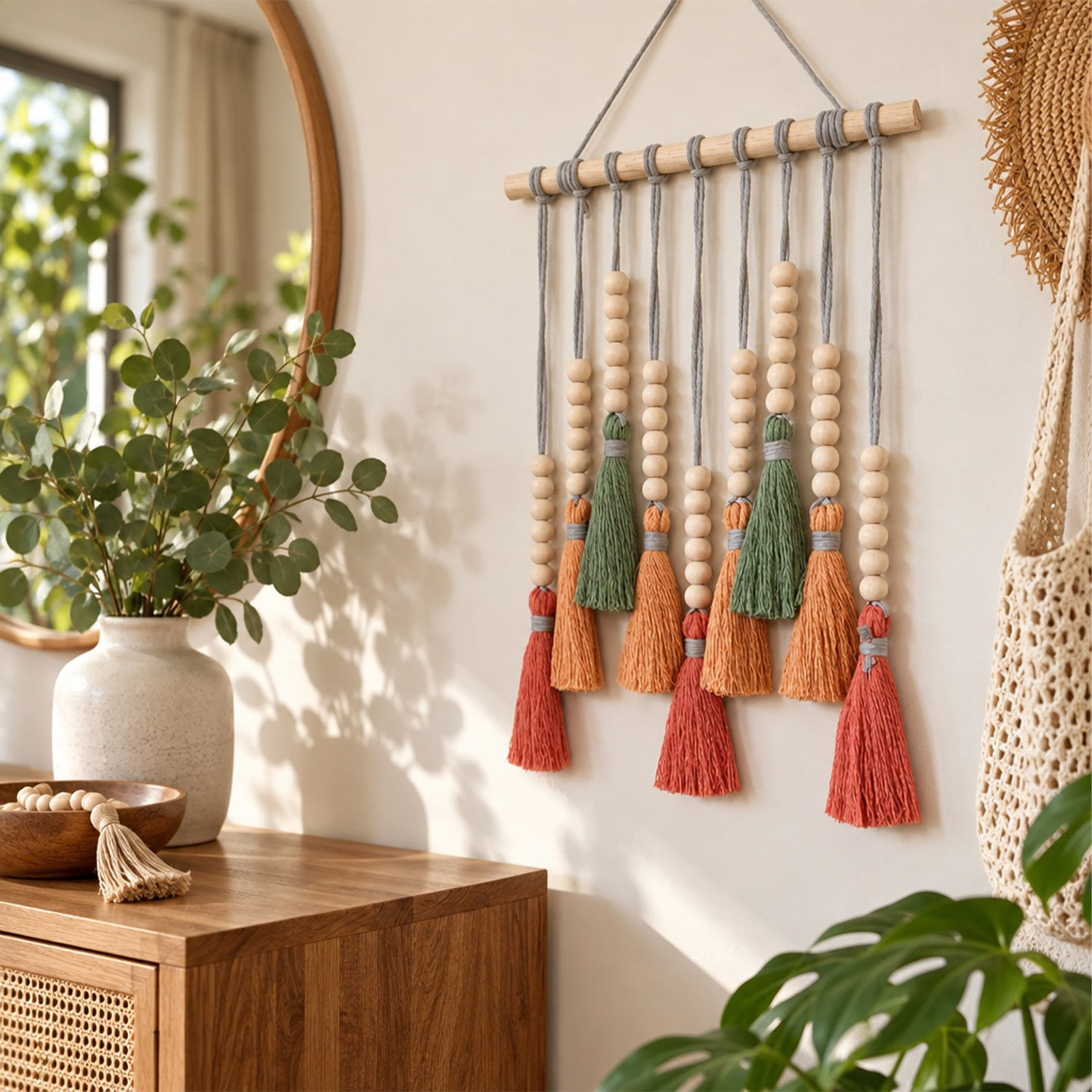 Rubbyoo Boho Tassel Wall Hanging - Thoughtful Housewarming Gift | Charming Modern Interior Styling - image 6
