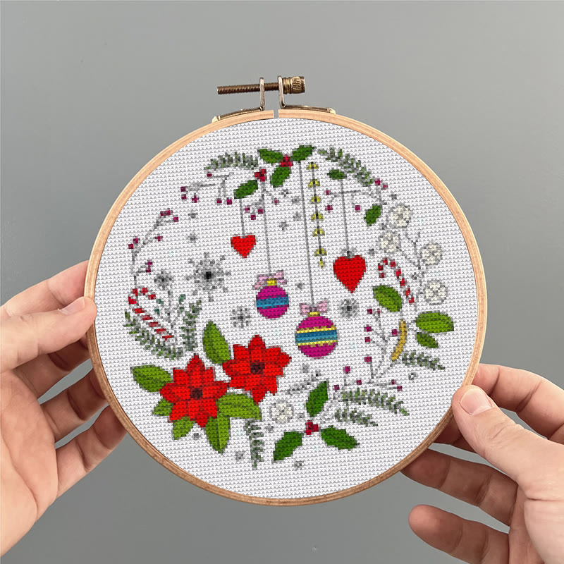  Cross Stitch Kit - Christmas Celebration | Handmade Christmas Ornament | Perfect For Beginner  - image 7