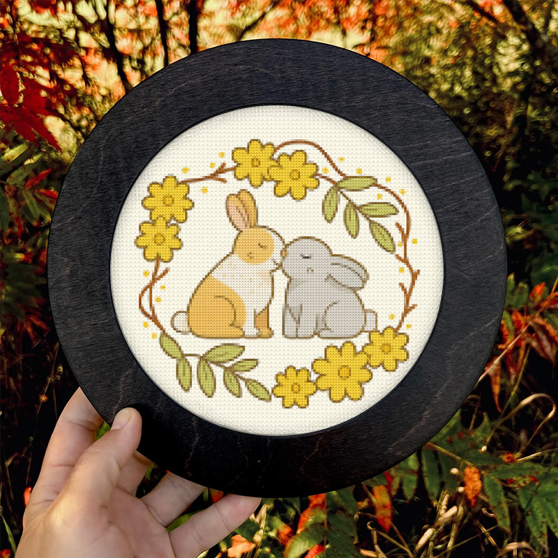  Cross Stitch Kit - Love Rabbit | Nice Wedding Handmade Gifts | Perfect For Lover - image 8