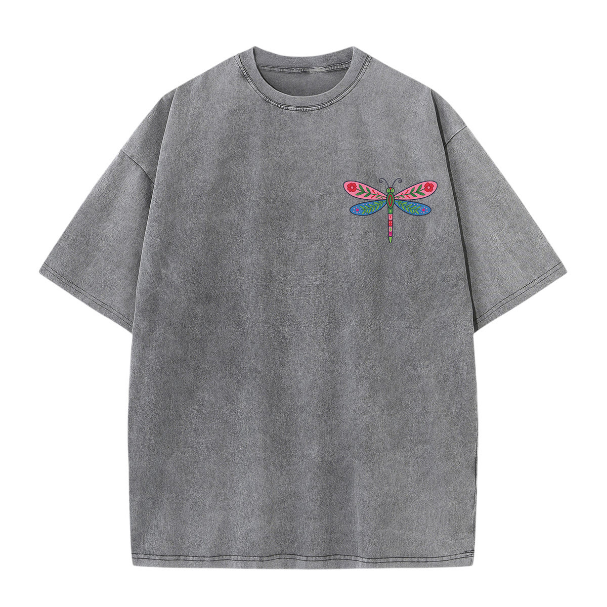 Rubbyoo We All Flit Above The Soft Water Double Sided Unisex Washed T-shirt - image 16