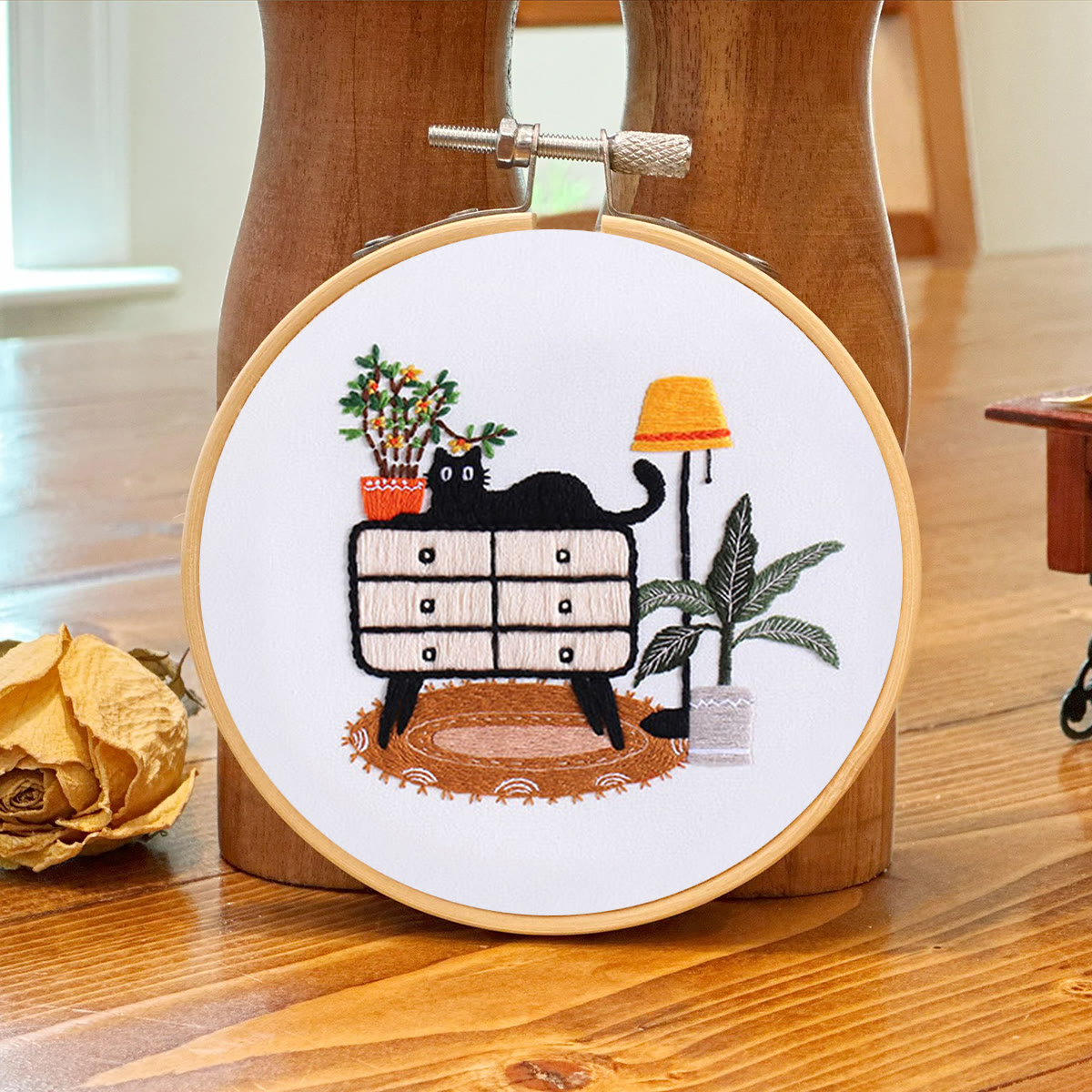 Rubbyoo Embroidery Kit-  Cat On Cupboard - image 7