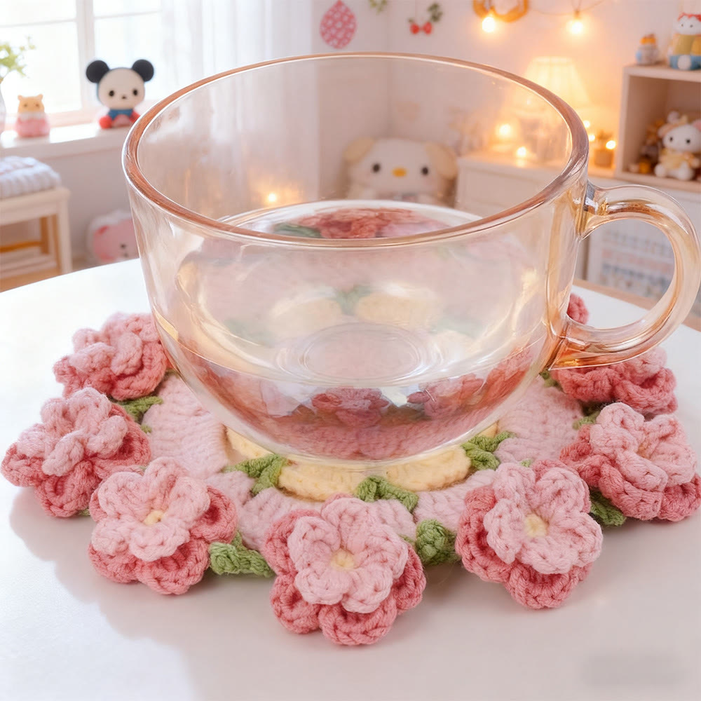 Diy Handmade Various Floral Coasters Crochet Kit - Beginner Handmade Craft | Diy Home Decoration  - image 4