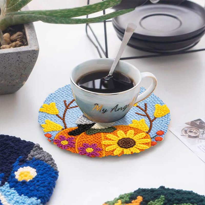 Autumn Pumpkin Bird Punch Needle Kit – Novice-friendly Diy | Seasonal Decor Accent - image 5