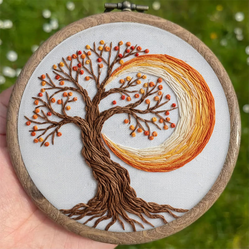 Rubbyoo Embroidery Kit - Tree Of Life | Creative Nature Pattern | Spiritual Handmade Craft   - image 6