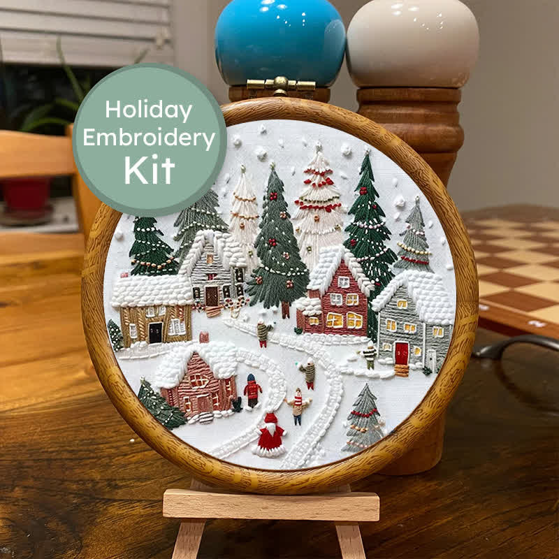🎅Rubbyoo Christmas Embroidery Kit - Embroidery Hoop Art| Christmas Bauble Ornaments - image 11