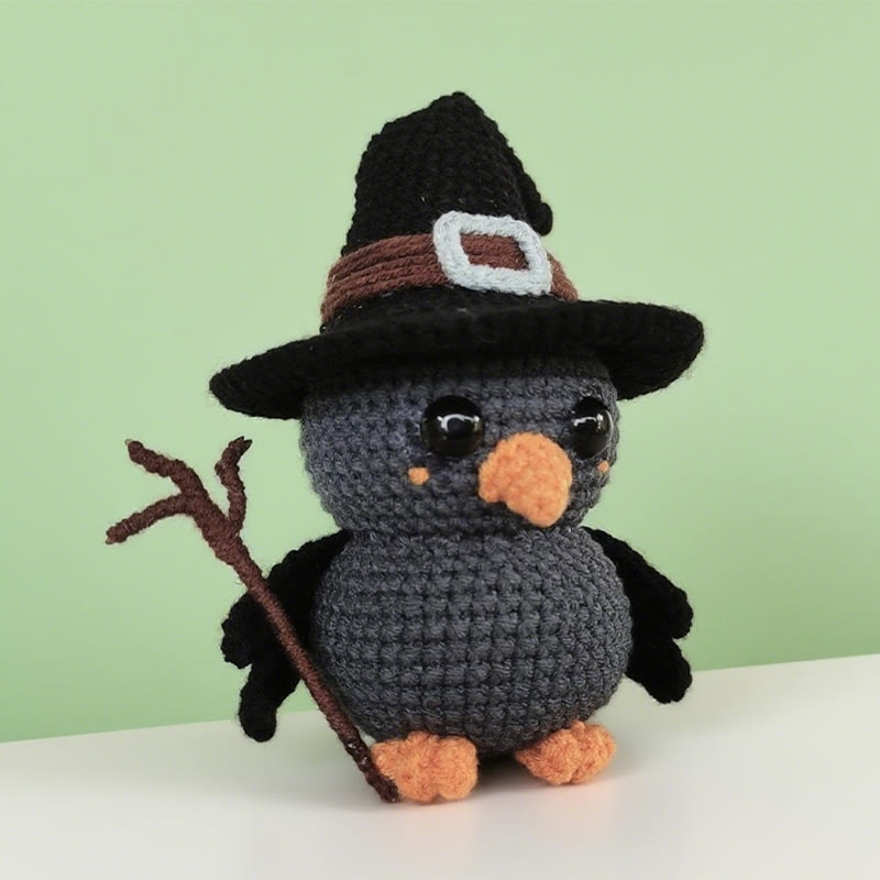Diy Handmade Magical Wizard Raven Crochet Kit - Perfect Halloweem Gifts | Mini Backpack Accessories - image 4