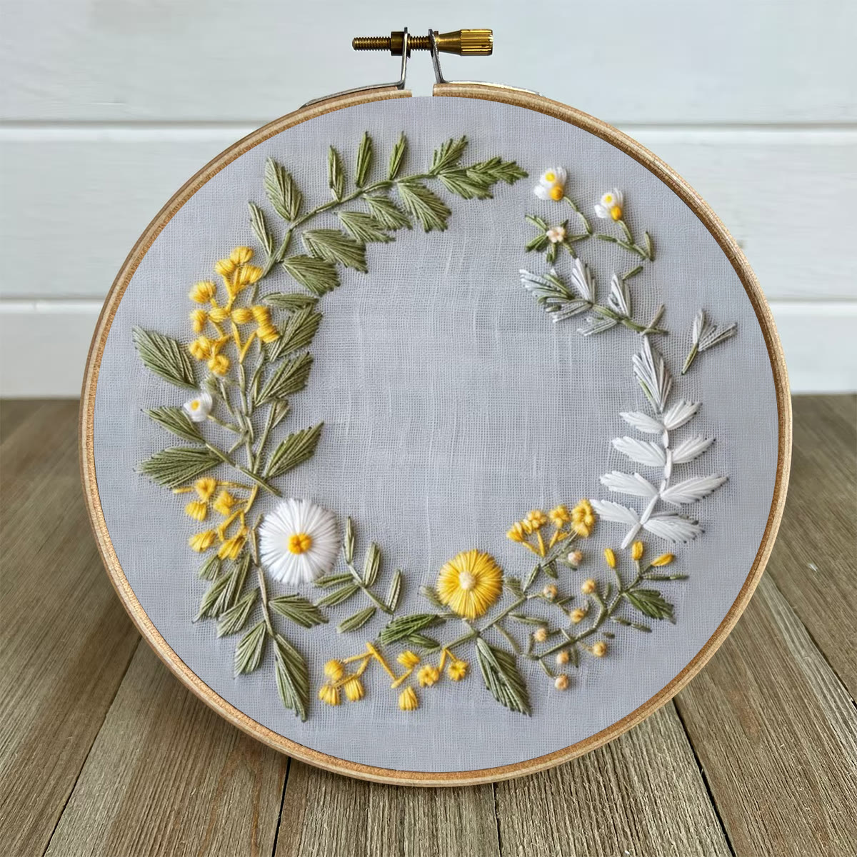 Rubbyoo Embroidery Kit- Delicate  Wreath | For Craft Lover Hand Stitch - image 6