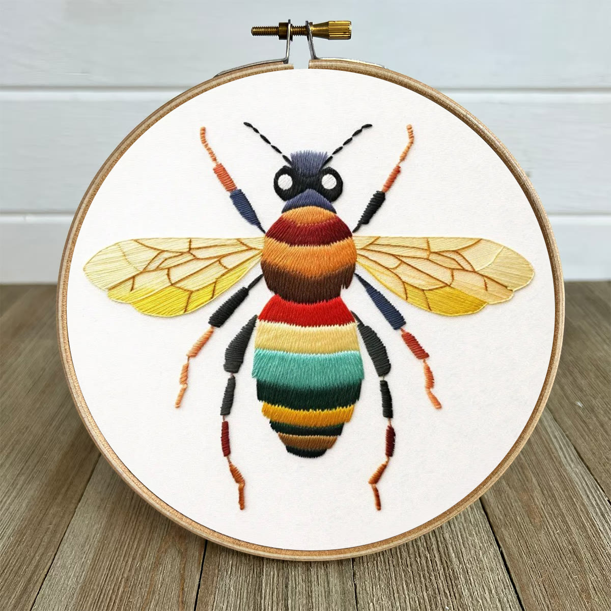 Rubbyoo Embroidery Kit- Colorful Bee | Diy Craft Kits  For Beginners - image 5
