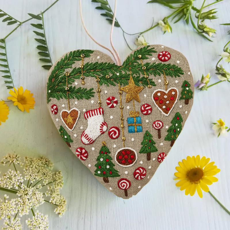 Rubbyoo Heart Embroidery Kit - Precious Gift | Diy Holiday Decoration | Christmas Needlecraft For Kids - image 4