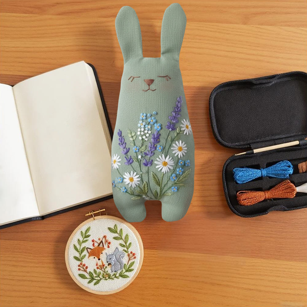 Rubbyoo Bunny Toy Embroidery Kit - Spring Charm | Handmade Bunny Craft  | Gift For Her  - image 9